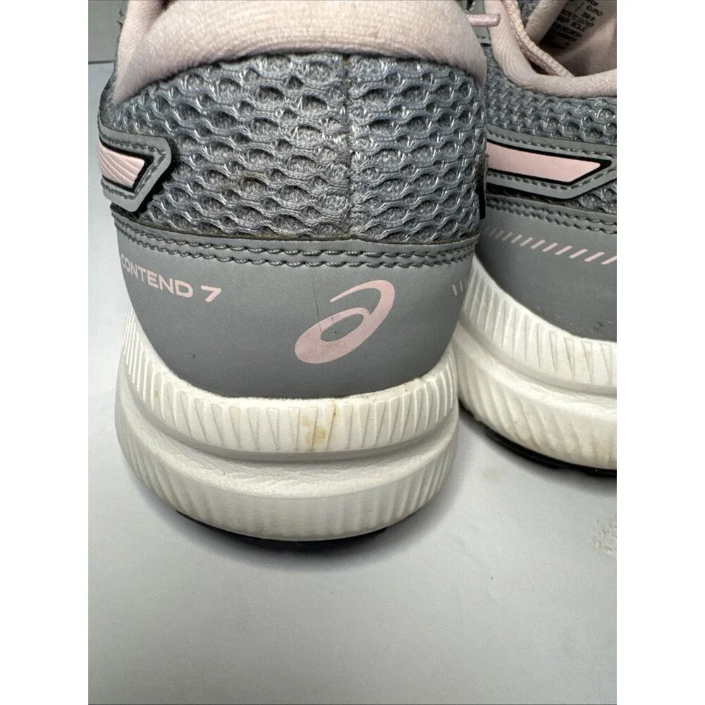 ASICS Gel-Contend 7 Women’s Size 8 Wide Gray Pink Running Shoes 1012A910
